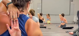 The first term of the yoga and Pilates course in Bilbao has come to an end.