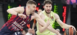 Victoria del Baskonia contra el Barcelona