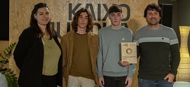 Dos alumnos de grado superior de La Escuela Superior Politécnica de Mondragon Unibertsitatea han sido galardonados con el premio a la mejor web en el concurso “Kaixomundua.eus”