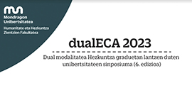 DualECA 6. sinposiumaren baitan, jardunaldi erekia antolatu dugu martxoaren 23an