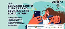 La creación de contenido en euskera para redes sociales, eje del concurso Euspot 2026